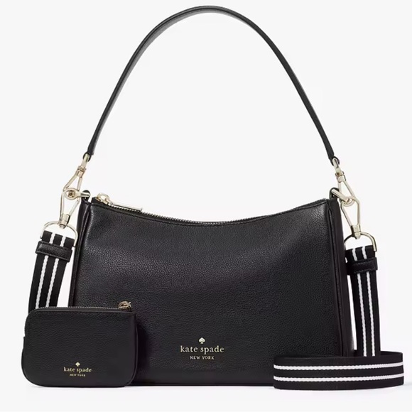 Kate Spade Rosie Shoulder Bag With Tech Attachment AirPod 
Black 
NWT - Picture 3 of 16